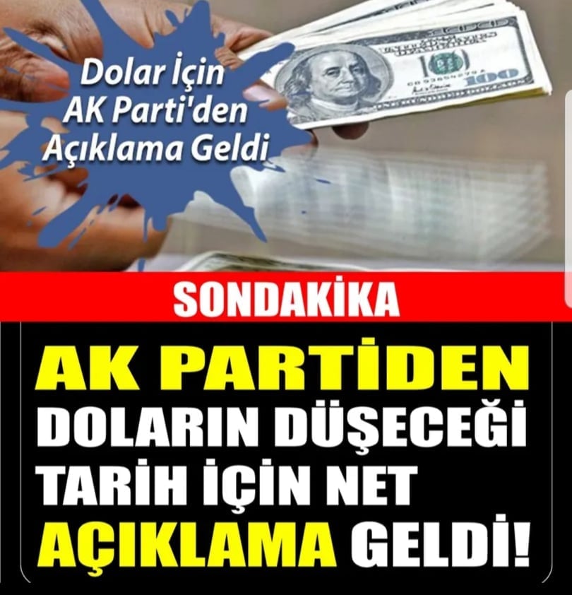 Dolar’ın Düşeceği Tarih Belli Oldu