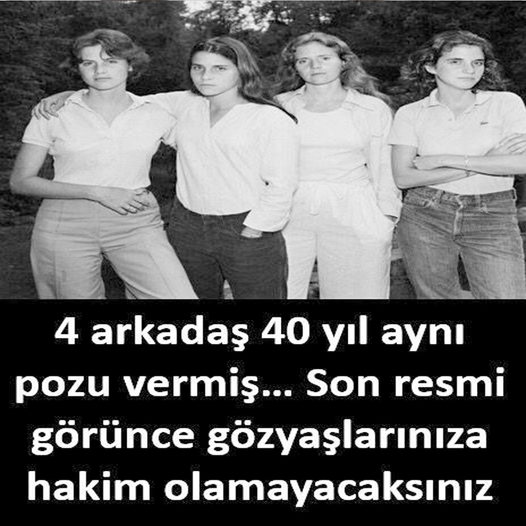 4 Arkadaş 40 Yıl Aynı Pozu Vermiş